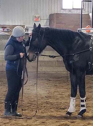 girl with horse - Central Alberta Equine Rehab & Wellness Centre